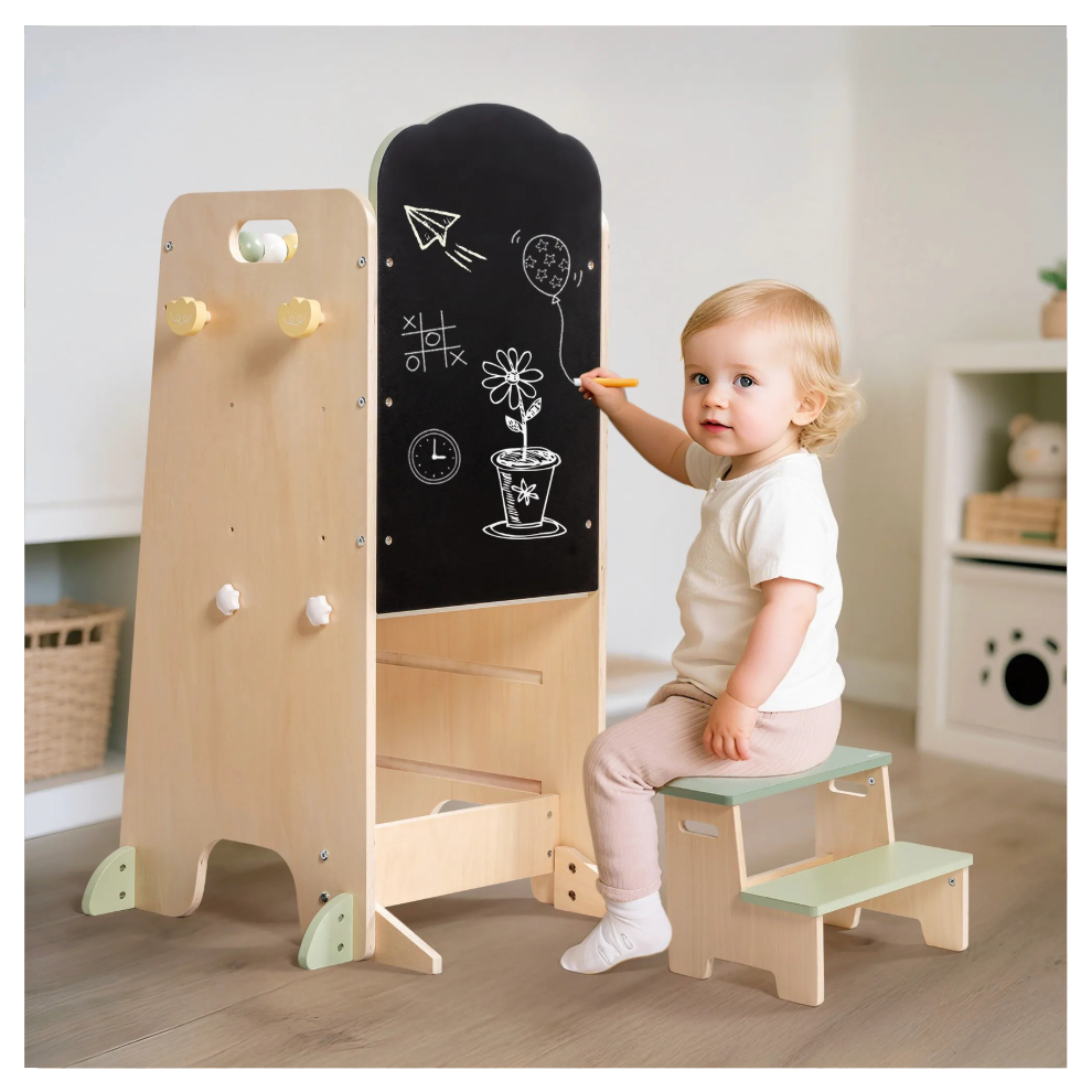 Reguliuojamas Montessori mokymosi bokštelis – auga kartu su vaiku
