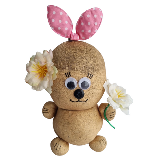 KoKo Daisy Dream handmade grass head buddy with white flowers 🌼💗
