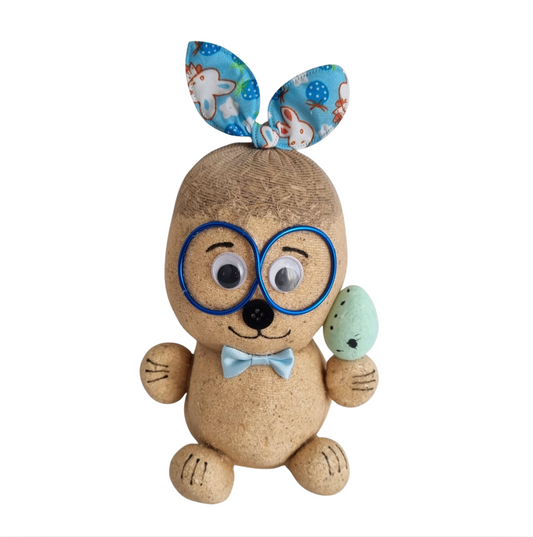 KoKo Little Hatchling handmade grass head buddy with speckled egg 🐣💙